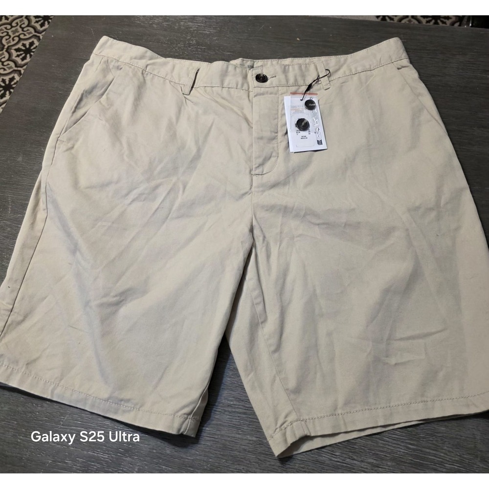 NWT Primark Size 38 Mens Khaki 100% Cotton Straight  Hidden Button Fly